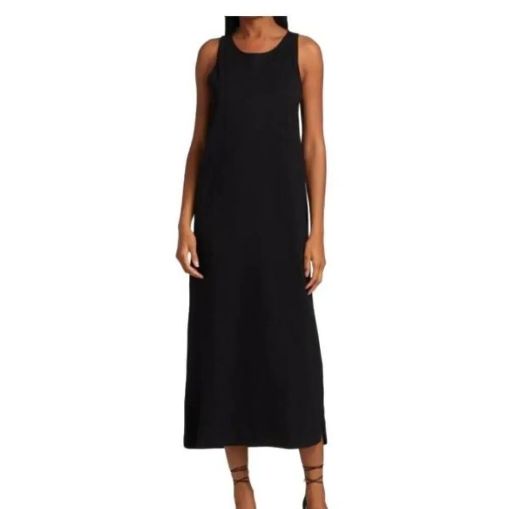 Loulou Studio black Sleeveless Cotton Dress sz Large